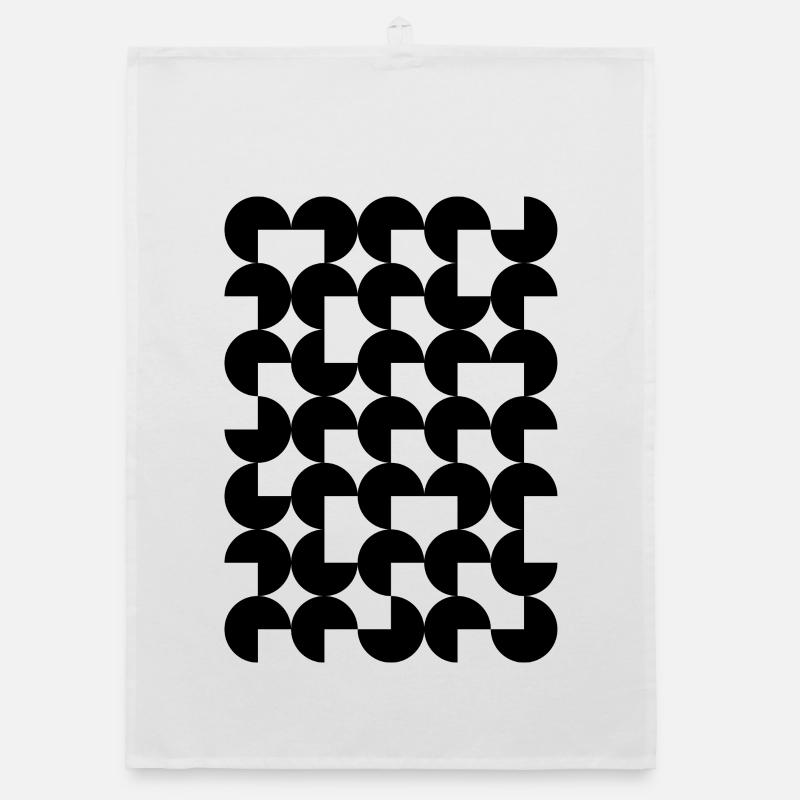 circles geometric pattern Organic dish towel