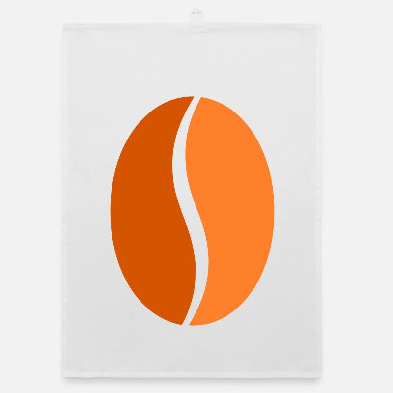 Coffee Bean Bean Flat Icon Organic dish towel