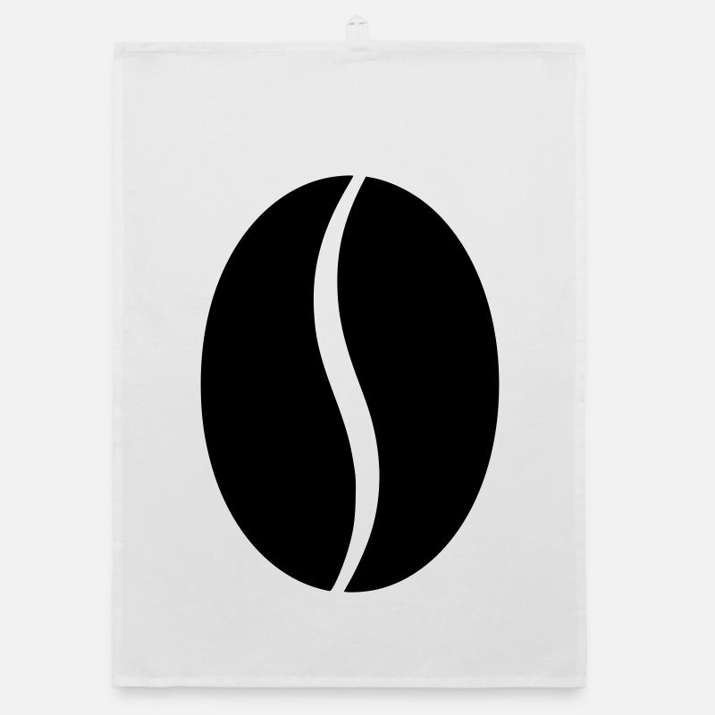 Coffee Bean Bean Silhouette Organic dish towel