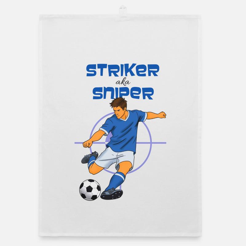 Thème de football Striker Sniper (Striker) Torchon bio