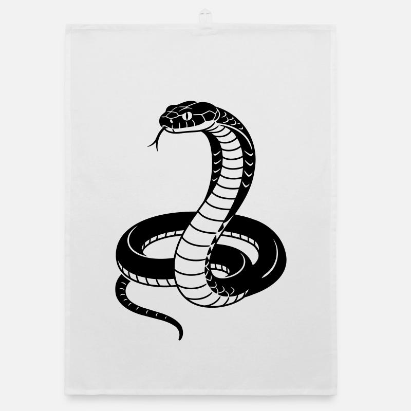 Cobra - Torchon bio - blanc