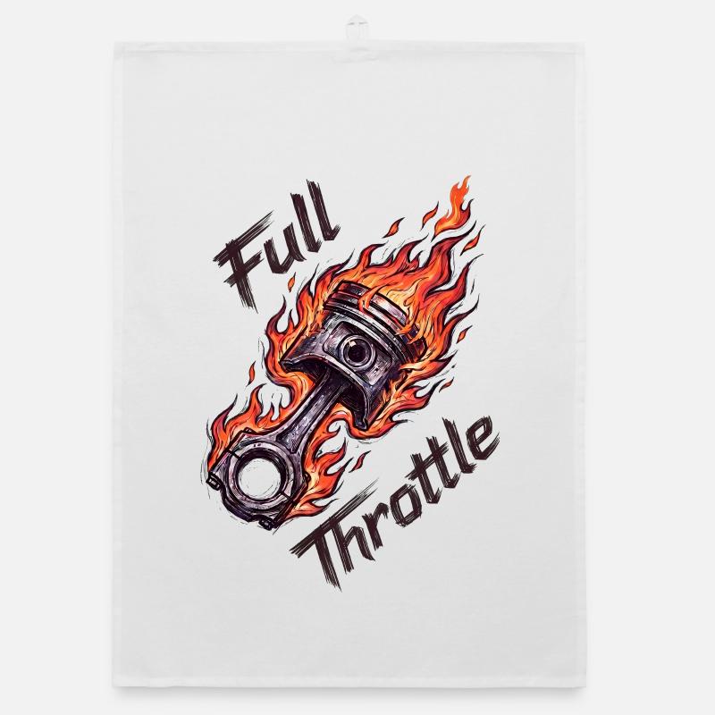  Full Throttle Piston Organic dish towel