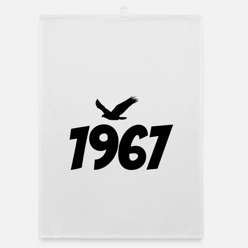 1967 Vintage Vintage Eagle Graphic Organic dish towel