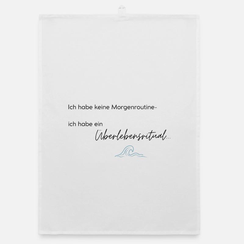 LIEBEVOLL Morgenroutine Meer Organic Geschirrtuch