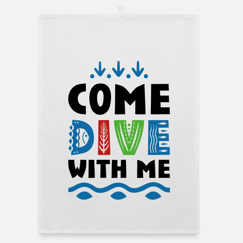 Trendy T-shirts for divers Organic dish towel