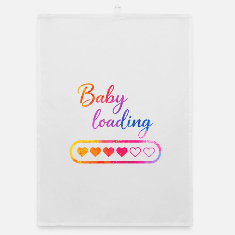 Baby loading herz Organic Geschirrtuch