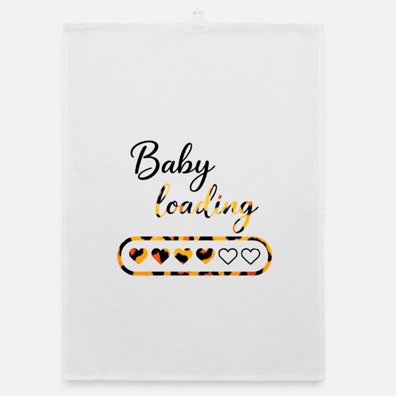 Bébé en charge de léopard Torchon bio