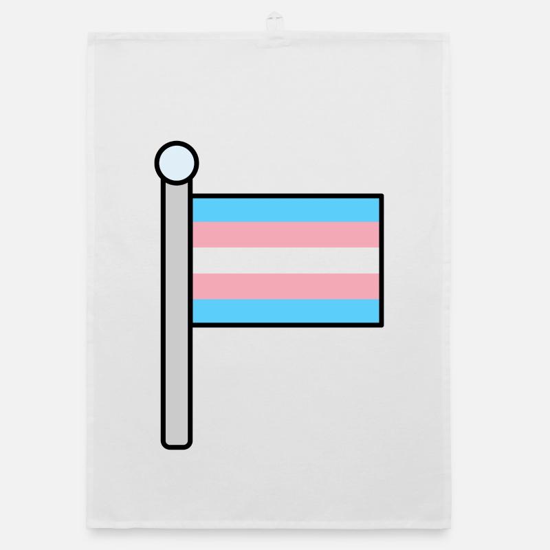 Trans Pride Flag Organic dish towel