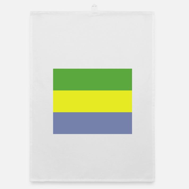 Drapeau gabonais Torchon bio