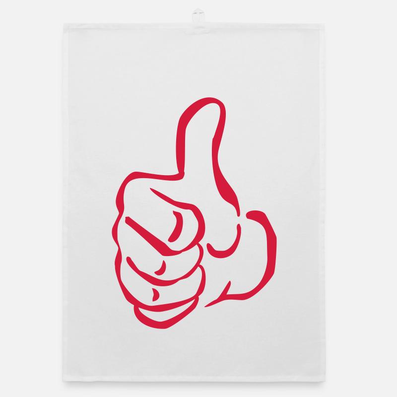 fist thumb Organic dish towel
