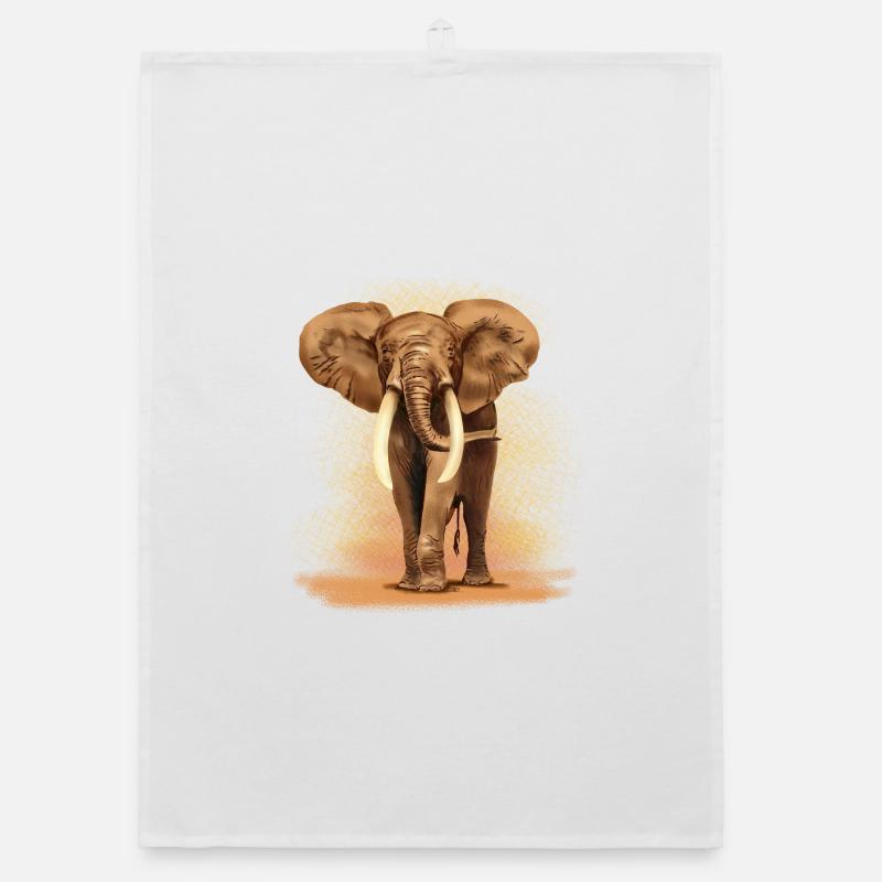 Elefant Organic Geschirrtuch