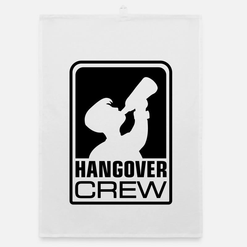 hangover crew logo Organic Geschirrtuch