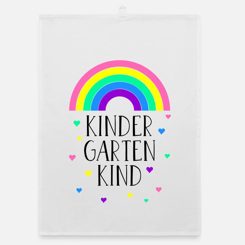 Regenbogen Kindergartenkind Kindergarten Geschenk Organic Geschirrtuch