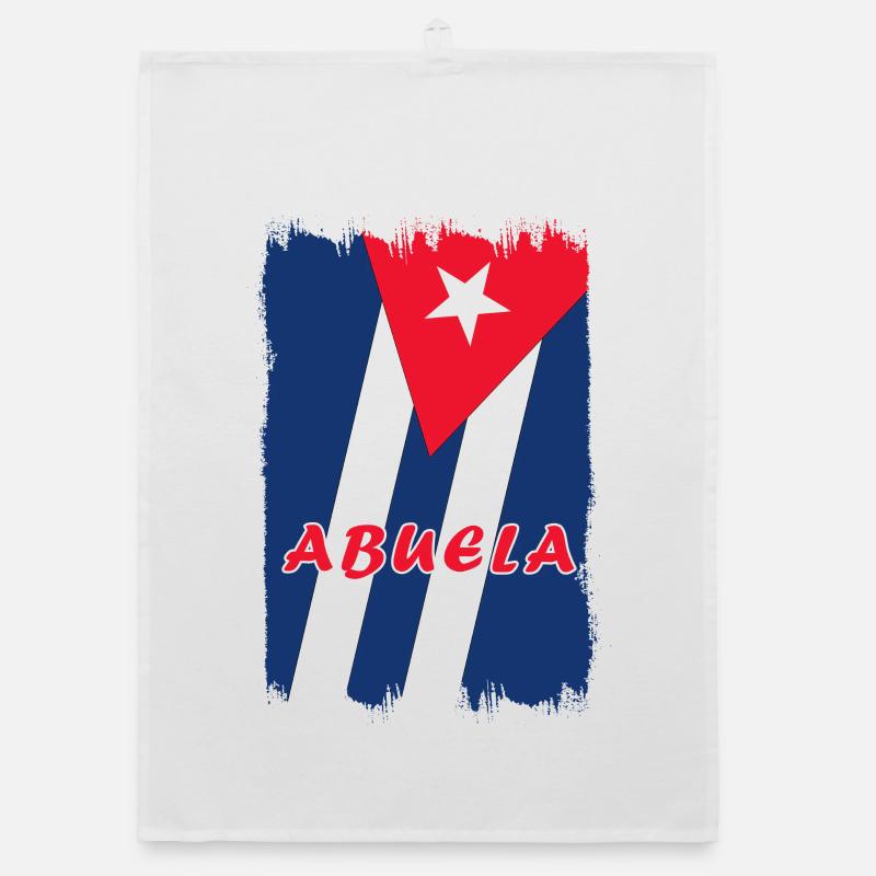 Drapeaux de grand-mère de Cuba Torchon bio