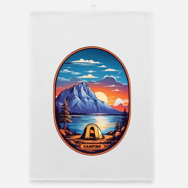 Camping time Organic dish towel