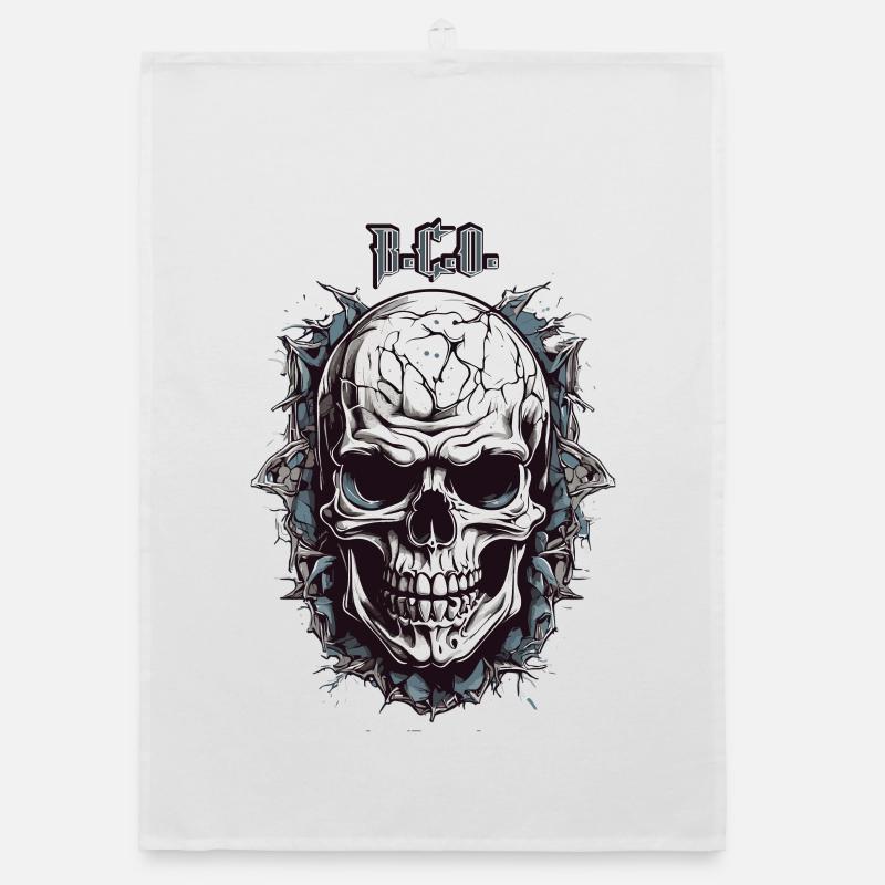 Totenkopf B.C.O Organic Geschirrtuch