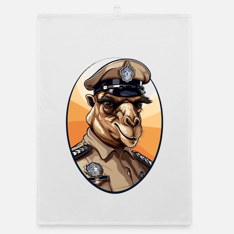 Camel Police Organic dish towel