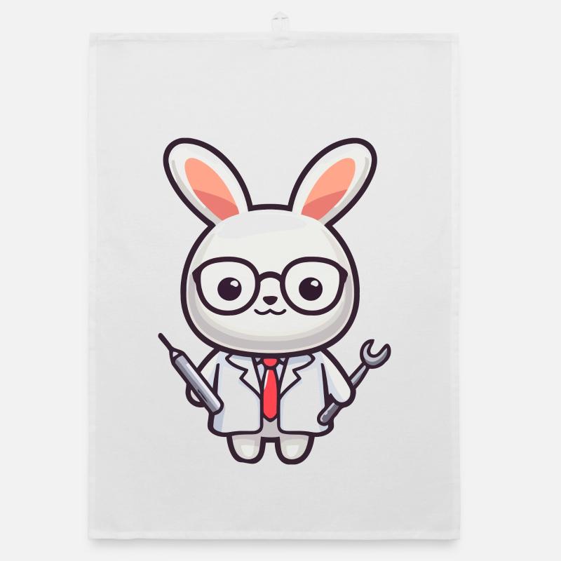 Doktor Bunny: Der Karottenpfleger Organic Geschirrtuch