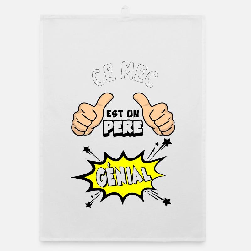 Awesome father Organic dish towel