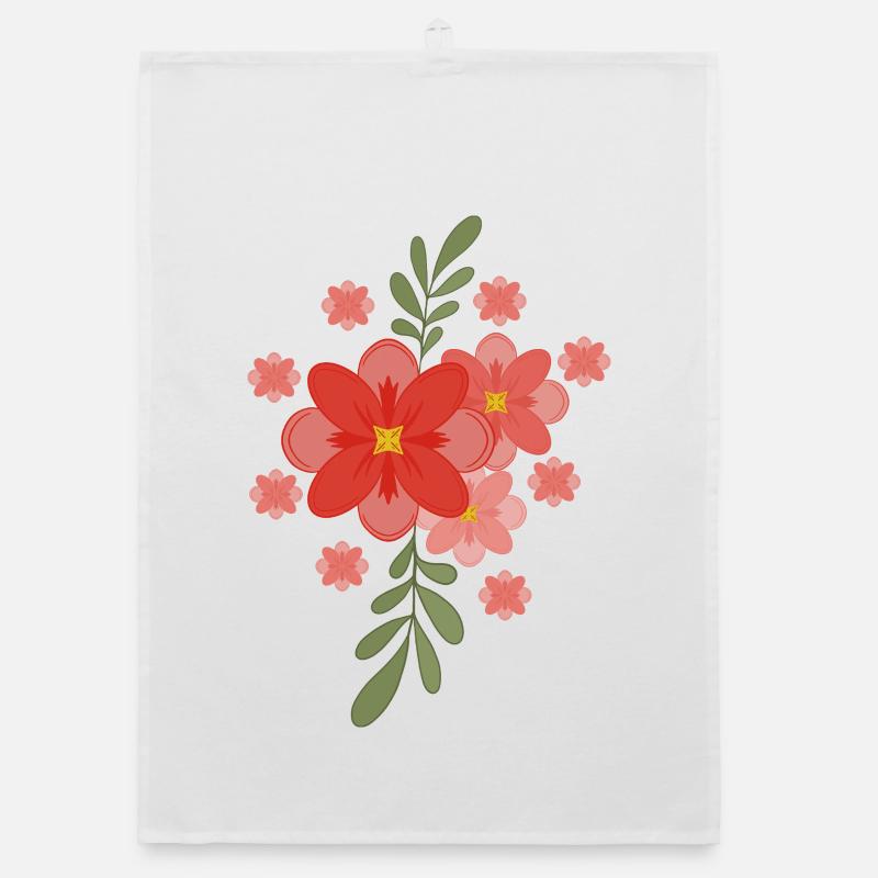 Spring Flowers Organic dish towel