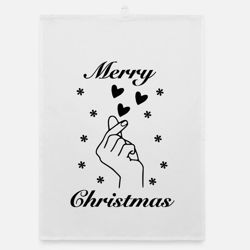 J’aime Joyeux Noël – Déclaration de Noël Torchon bio