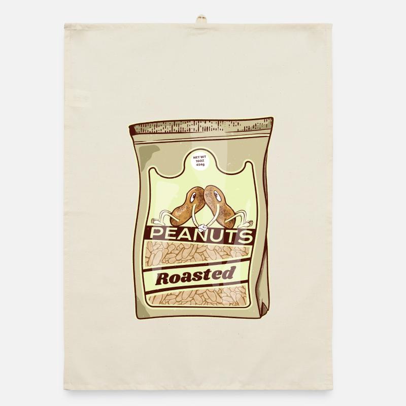 Pack rétro de cacahuètes grillées Torchon bio