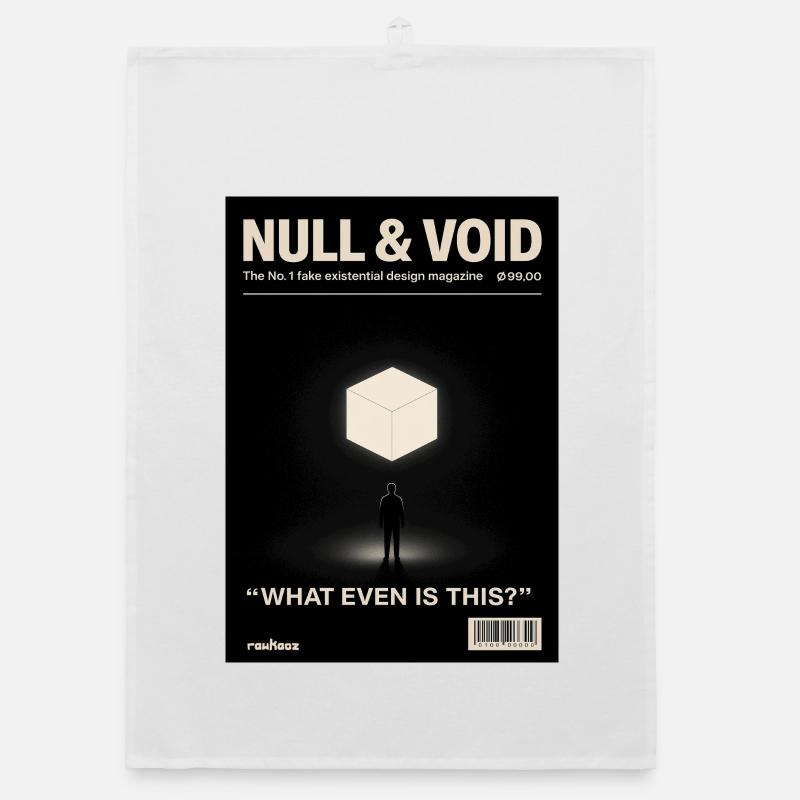 Existence Cube Zero Emptiness What Is It Anyway Organic dish towel