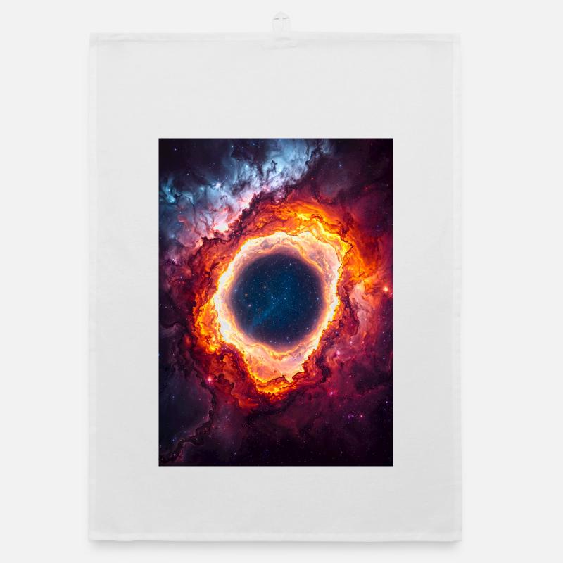 Anneau Céleste Nébuleuse Lueur Torchon bio