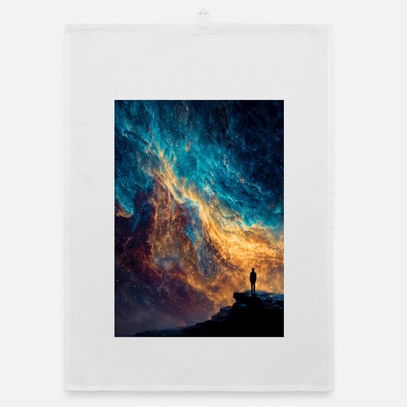 Cosmic Edge Wanderer Organic dish towel