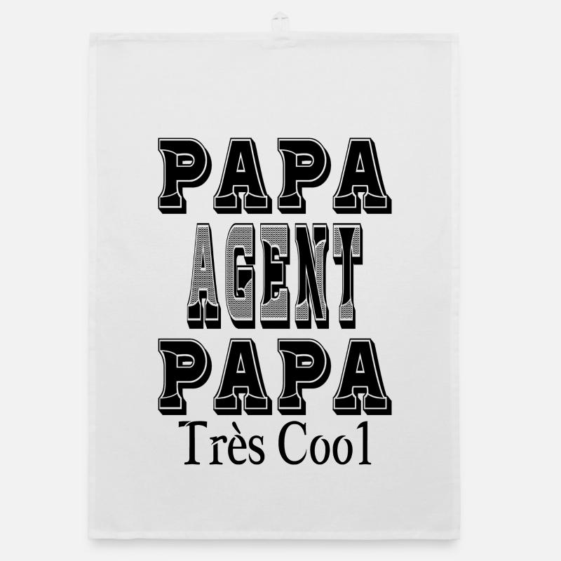 Dad Agent Dad Very Cool Organic dish towel