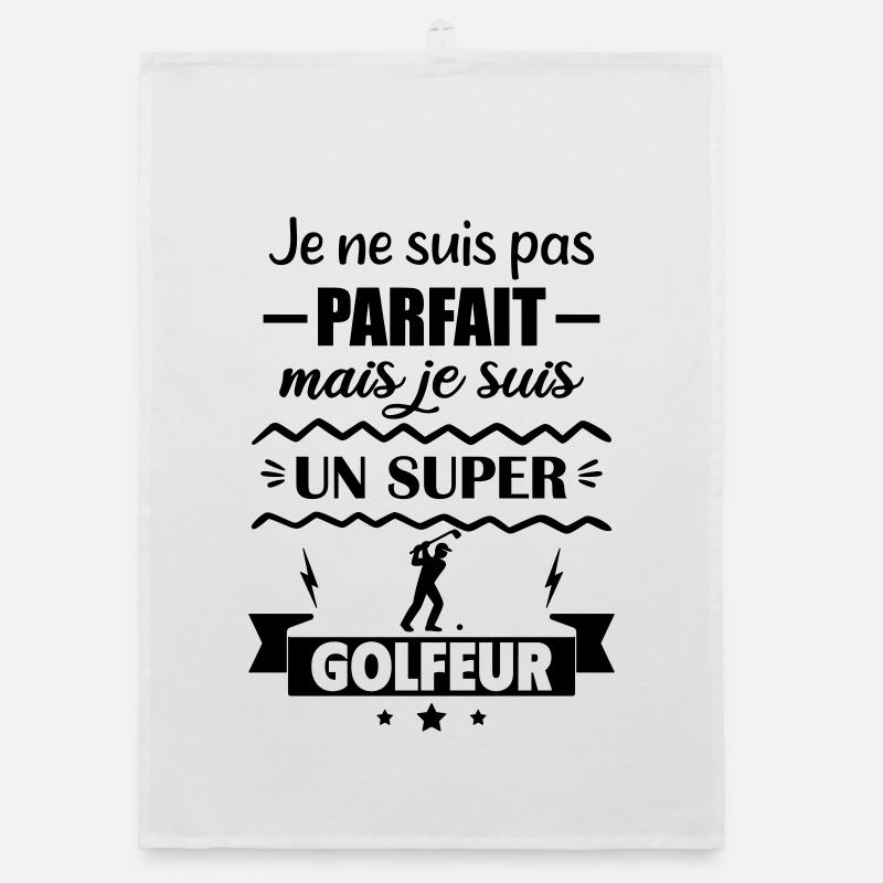 Nicht perfekt, aber großartiger Golfer Golf Organic Geschirrtuch