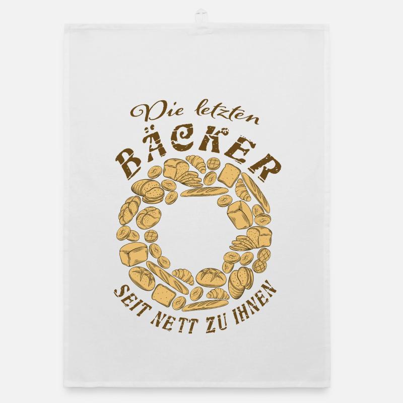 The Last Bakers Bread Wreath Organic dish towel