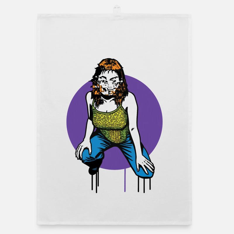 HACKER GIRL – Geek & Sci-Fi Organic Geschirrtuch