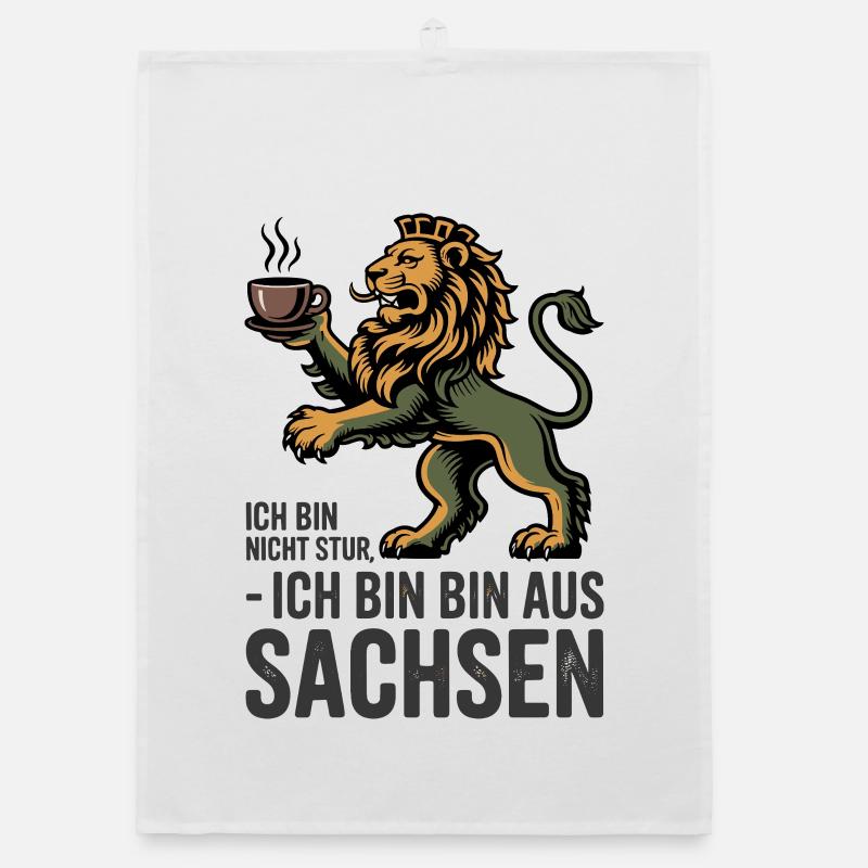  Ich Bin Nicht Stur Ich Bin Bin Aus Sachsen Organic Geschirrtuch