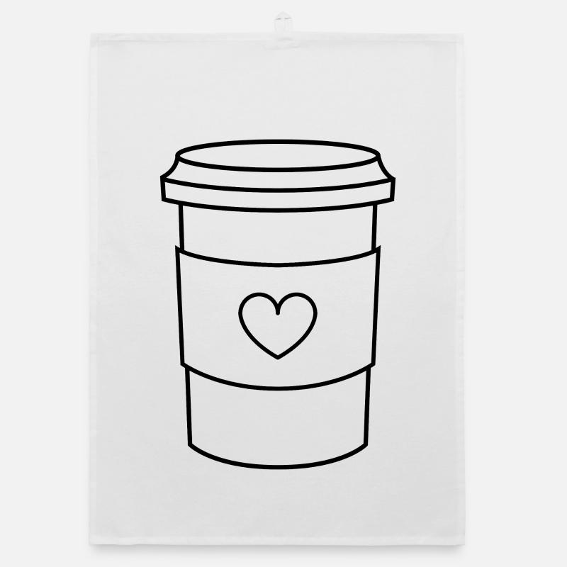 Coffee cup Organic dish towel