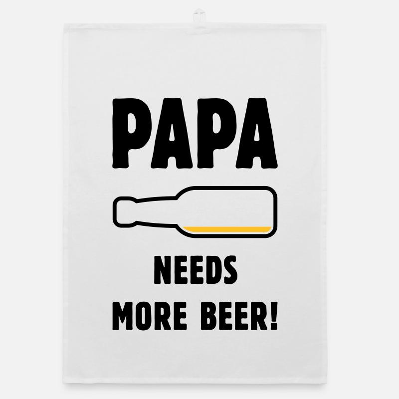 Papa Needs More Beer! (Vater Papi Bier / POS 2C) Organic Geschirrtuch