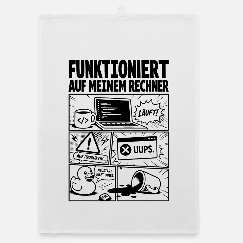 Läuft Coding Comic Design Organic Geschirrtuch