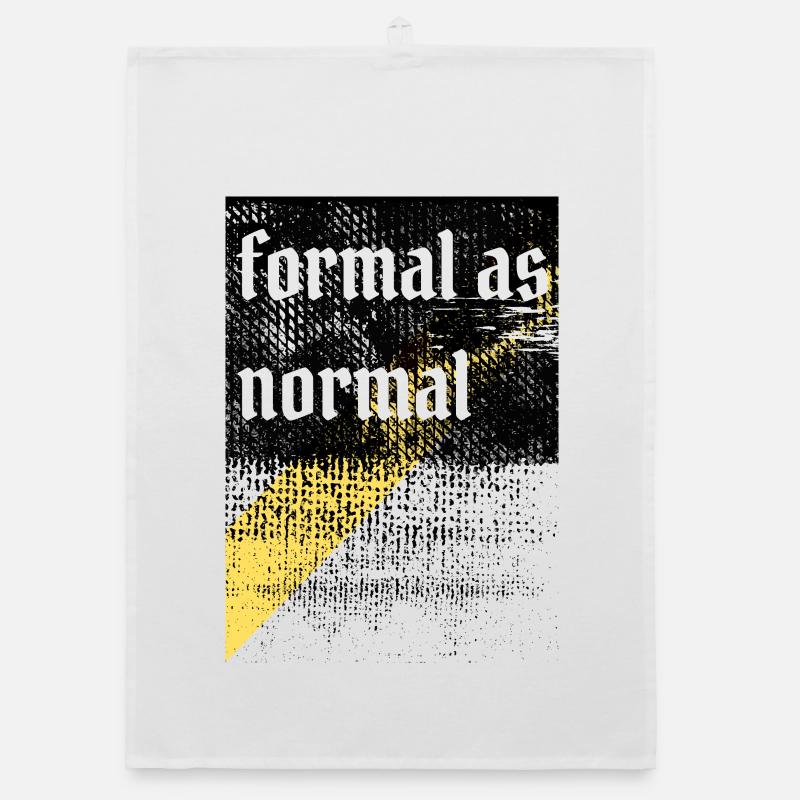 Anti-formales, grungy-ironisches Design Organic Geschirrtuch