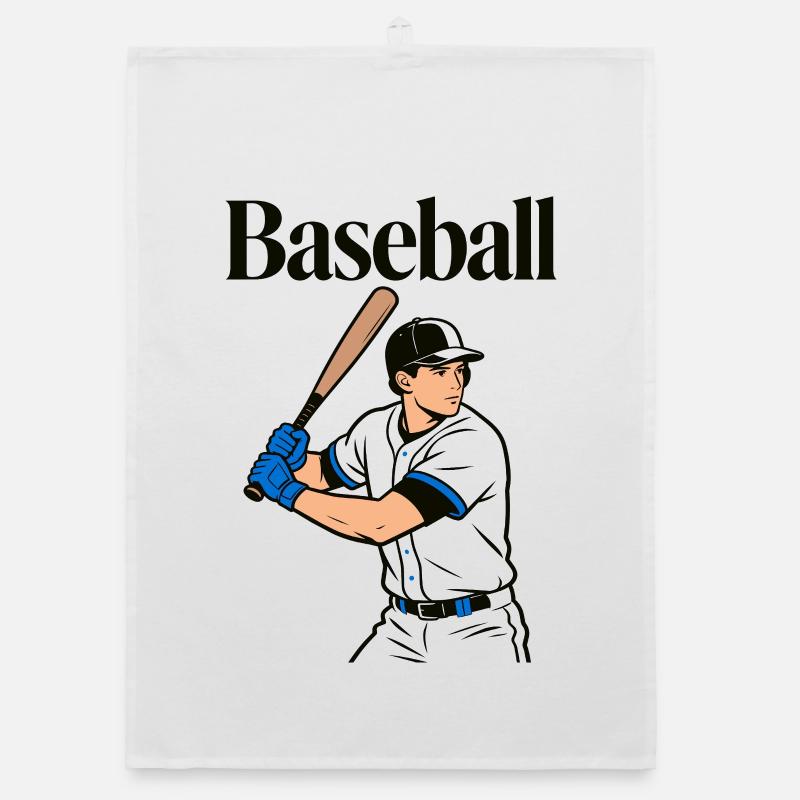 baseball Organic dish towel