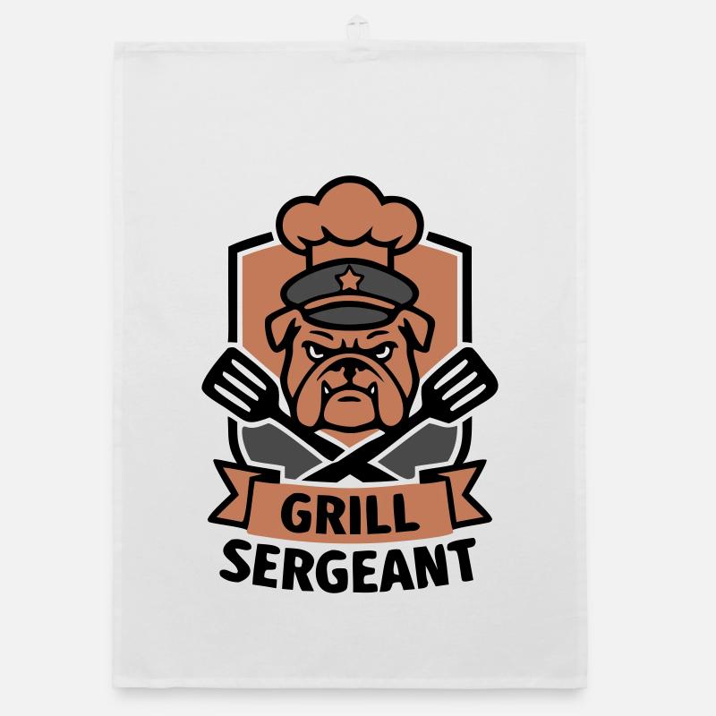Grill Sergeant Bulldog Grill Master BBQ Dog Torchon bio