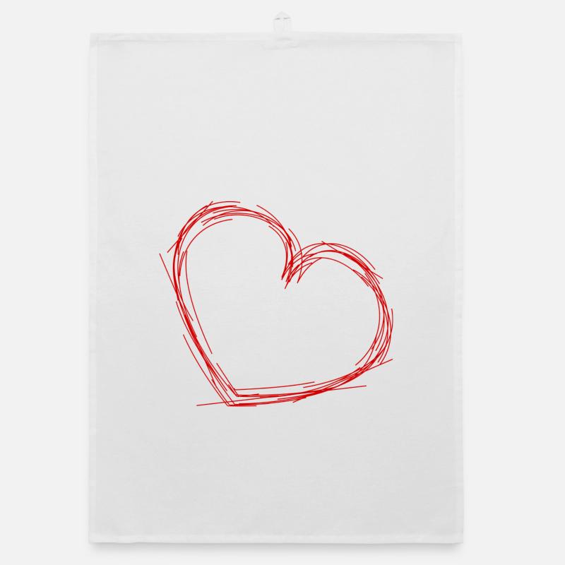 COEUR. COUPLE. SAINT VALENTIN. JUST MARRIED. EVJF. Torchon bio