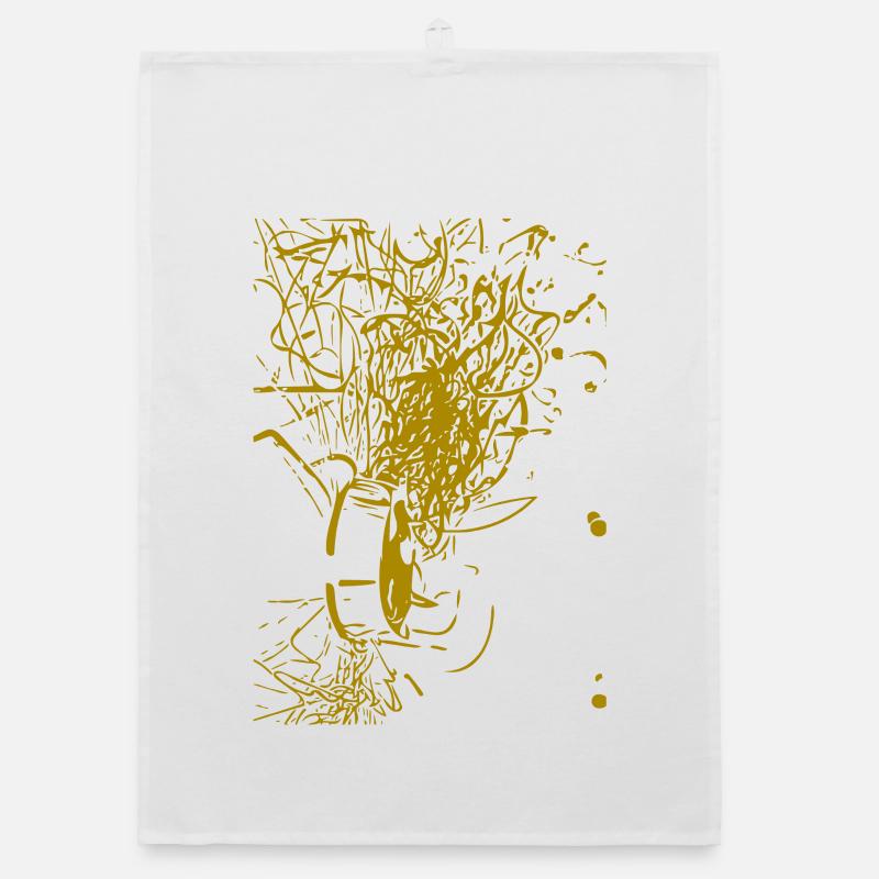 abstract design Organic dish towel