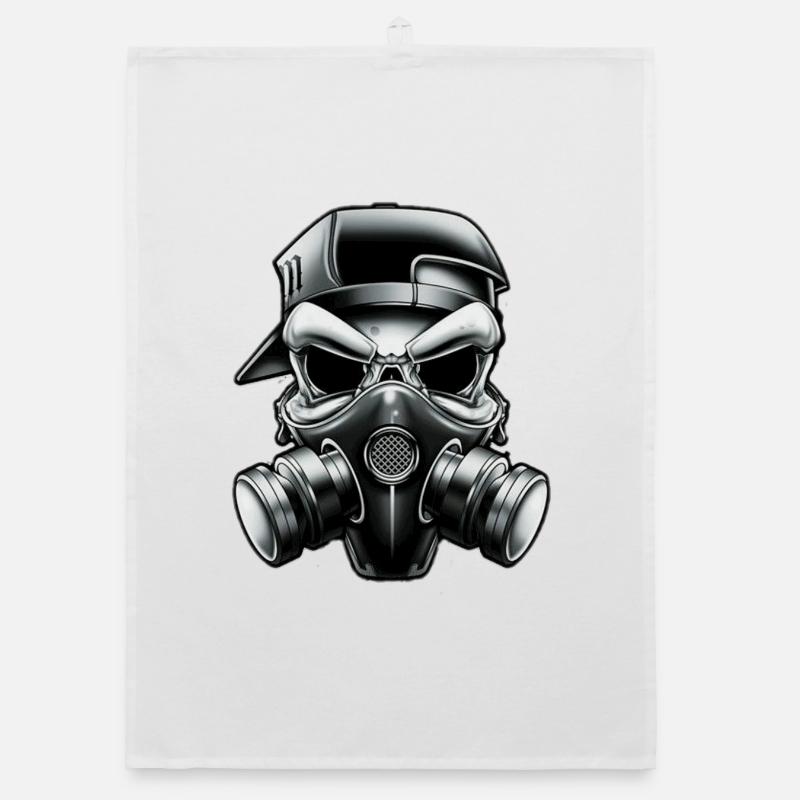 Cooler masken Skull !!! Organic Geschirrtuch