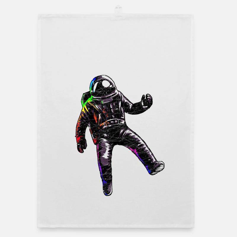 L'astronaute flotte dans l'espace Torchon bio