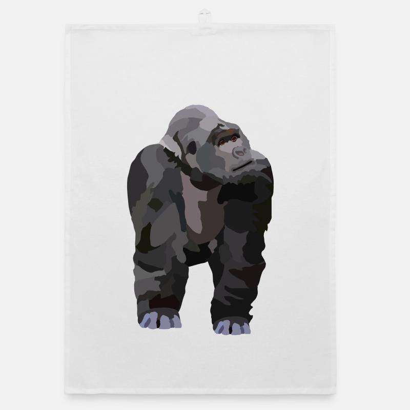 Gio, der Gorilla Organic Geschirrtuch