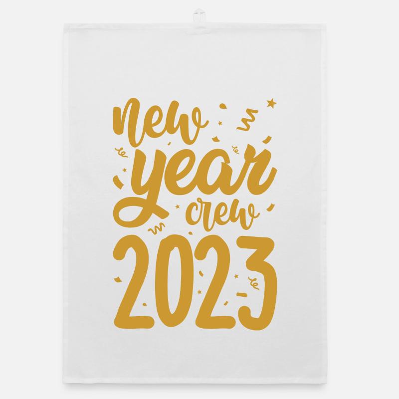 Neujahrscrew 2023 Organic Geschirrtuch