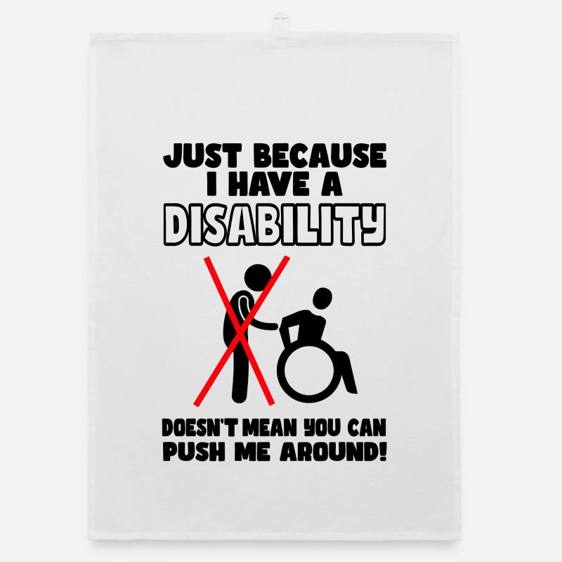Even though I have a disability, wheelchair does not push # Organic dish towel