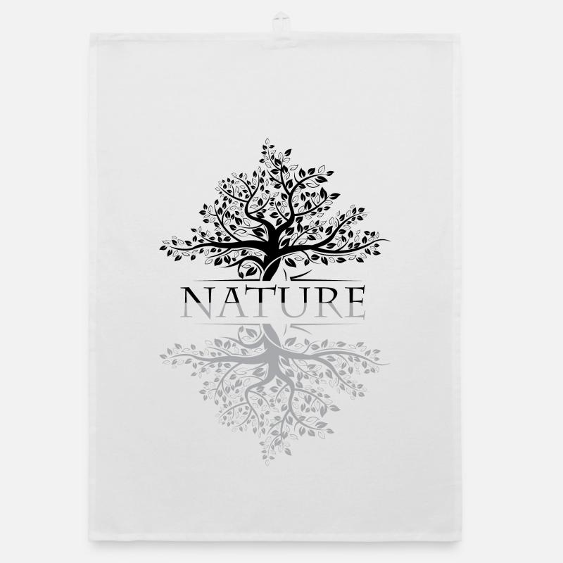 Tree Reflection Nature Symbol Forest Nature Conservation icon Organic dish towel
