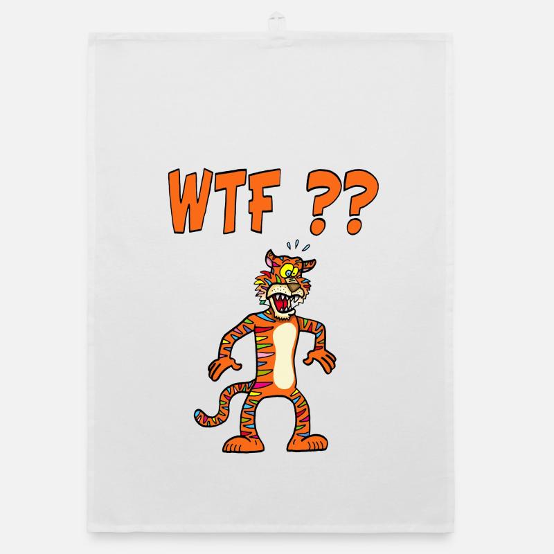 Multicolored Tiger Organic dish towel