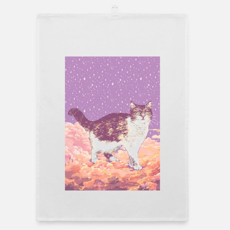 CLOUD CAT Organic dish towel